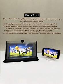 1个10/12英寸抽屉式手机屏幕放大镜，手机视频放大镜，高清全屏放大，适合观看手机视频 - 彩色 - 查看 9