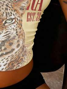 Rovax Women Outfits,Women Top,Casual Tank Top,Trending Now, Fashion Tops,Streetwear Tops,Streetwear Women,Y2k Tops,Y2k Clothes - Apricot - View 3