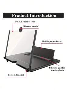 1个10/12英寸抽屉式手机屏幕放大镜，手机视频放大镜，高清全屏放大，适合观看手机视频 - 彩色 - 查看 8