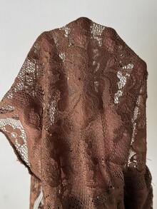 EgrlEra 2件套女士棕色蕾丝浪漫度假装 - 棕色 - 查看 11