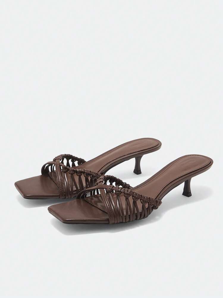 Women's Fashionable Versatile Heeled Sandals, Summer
