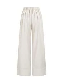 GlowEve Women's New Versatile Minimalist Straight-Leg Pants, Suitable For Commuting - Khaki - View 2