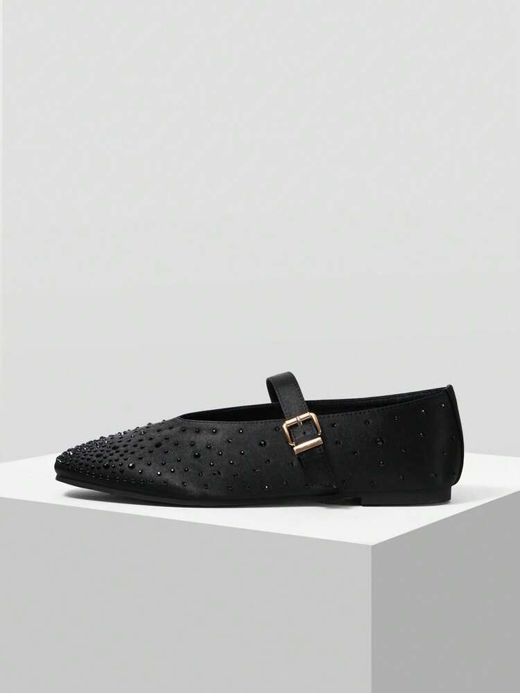 WOMEN'S COMMUTING CASUAL COMFORTABLE VERSATILE MARY JANE SQUARE TOE DIAMOND FLAT SHOES FOR CHRISTMAS