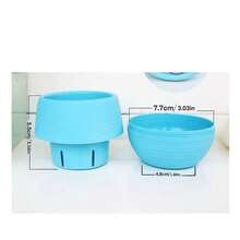 SHEIN 5/10/20pcs Mini Flower Pots For Succulents Small Plants DIY Interchangeable Planters With Drainage Hole Water Reservoir Cute Desktop Decor - Multicolor - View 16