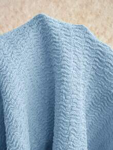 Soleia 春夏新款休闲度假西部海滩婚礼宾客礼服毕业早午餐套装，圣帕特里克节春假复活节音乐节优雅波西米亚热带无袖露背针织纹理连体裤（女款） - 藍色 - 查看 7