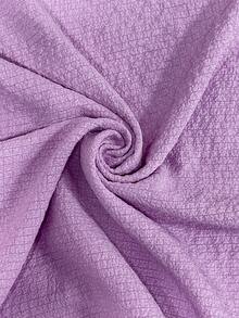 EMERY ROSE Frill Neck Ruffle Trim Blouse - Purple - View 8