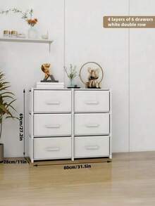 1 peça Novo modelo de prateleira de armazenamento estilo gaveta para móveis, adequada para sala de estar e escritório, prateleira para guardar brinquedos e lanches, armário de armazenamento, cabeceira de cama - Multicolorido - Ver 4