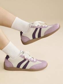 CUCCOO EASI Women's Beige Casual Sporty Sneakers For Christmas - Pink - View 7