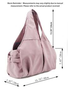 Fashionable Waterproof Gym Bag With Large Capacity And Wet Dry Separation Design, Suitable For Yoga And Fitness Travel Bag - Dusty Pink - View 3