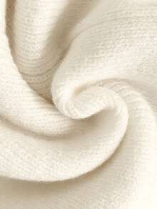 Franclia 女士休闲优雅日常百搭纯色V领无袖不规则下摆金属扣腰带修身短款背心，搭配高腰喇叭裤和针织衫两件套，春夏款 - 白色 - 查看 5