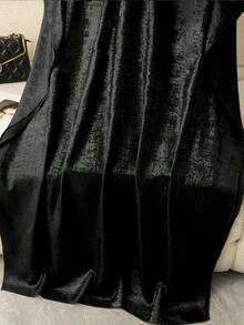 GlowEve Bata de kimono con cuello en V elegante y mangas con volantes para mujer, adecuada para fiestas, reuniones y uso diario en primavera/verano - Negro - Ver 8