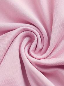 SHEIN EZwear 3件套加大码休闲简约方领短袖连体衣，适合春夏穿着 - 彩色 - 查看 10