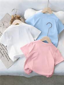 Áo thun ngắn tay cổ tròn in hình động vật hoạt hình dành cho bé gái tuổi teen, thích hợp mặc mùa hè. - trắng - Xem 2