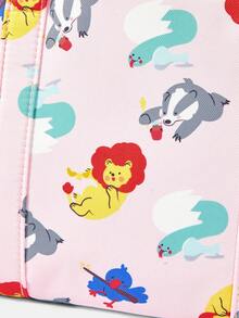 HARRY POTTER X SHEIN 一款时尚可爱卡通便携大容量女士手提包 - 淺粉色A - 查看 4