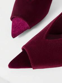 Mnmlis Women's Fashion 2026 Spring And Summer New Soft Pointed Thin Heel High Heel Outer Wear Fairy Style Fashionable Sandals Summer Shoes - Burgundy - View 4