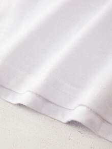 Resyla 女士休闲猫咪印花短袖T恤，夏季 - 白色 - 查看 4