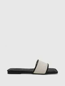 CUCCOO BIZCHIC Women's Silver Mesh Simple Flat Toe Elegant Casual Comfortable Slip-On Flats, Suitable For Workplace, Commute, Dates, Formal Events Summer - Almond color - View 6