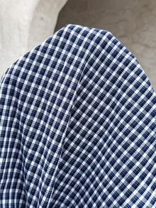 SHEIN Pregnant Women's Plaid Button Ruched Casual Versatile Daily Wear Camisole - Multicolor - View 7