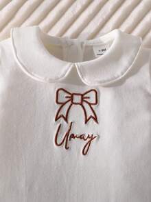 Newborn Simple White Long Sleeve Romper Set, Includes Blanket, Hat, Mittens, Multi-Piece Homeware - White - View 7