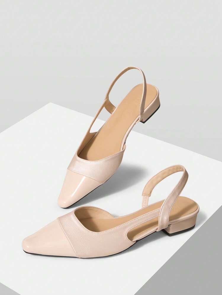 SPRING AND AUTUMN NEW PRODUCTS PINK SQUARE TOE BACKSPACE FASHION FRENCH SIMPLE GENEROUS VERSATILE WOMEN'S FLAT SHOES