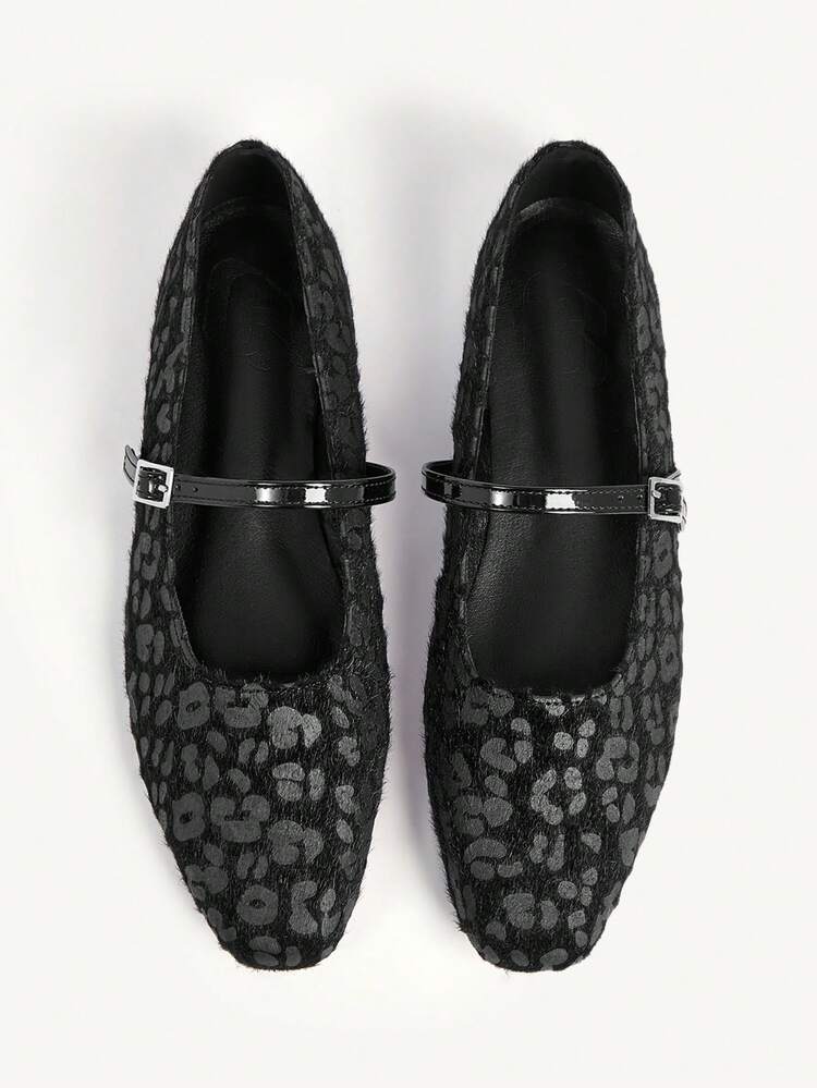 CUCCOO CHICEST Women's Casual Soft-Sole Leopard Print Strap Flat Shoes, Suitable For Summer And Autumn Wedding Shoes Summer Shoes Bride Shoes