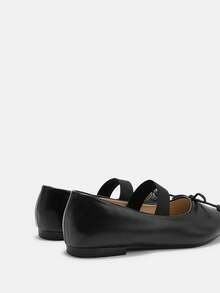 CUCCOO CURVES Women Shoes Women's Pointed Buckle Design Daily Versatile Fashion Wide Last Flat Sole Shoes - Black PU - View 9