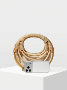 MOTF 女士时尚通勤及度假手提包 - 本色 - 查看 3