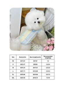 PETSIN 宠物狗春夏彩虹撞色镂空吊带猫咪泰迪熊吊带背心 宠物狗服装 宠物用品服装 - 彩色 - 查看 19