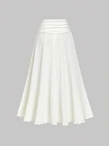 SHEIN MOD Petite 2pcs/Set Women Jacquard Halter Top And Mini Skirt, White Skirt And Top Set,Fall Clothes For Women,Party ,Wedding ,Going Out Outfit,Elegant Women's Set,Chic Women's Set,Women's Country Clothing - Apricot - View 6