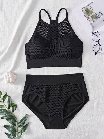 NudeFit مجموعة سراويل داخلية مثلثة بدون غرز للنساء ذوات الحجم الكبير، 2 قطعة