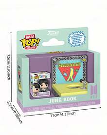 Funko Bitty Pop Stages BTS Jung Kook Dynamite Edition 迷你乙烯基人偶带展示台收藏桌面装饰礼品 - 彩色 - 查看 2