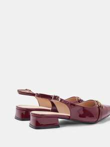 CUCCOO CURVES Women Wide Fit Pumps - Burgundy - View 9