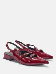 CUCCOO CURVES 女士宽楦高跟鞋 - 玫瑰紅 - 查看 10