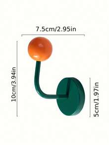 1PC Colorful Creative No Drill Strong Traceless Decorative Magnetic Adhesive Hook For Kitchen Bathroom Entry Door Refrigerator Utility Hooks Home Organization Storage Multi Purpose Removable - Multicolor - View 8