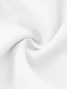 GlowEve 2026春夏新款法式优雅时尚设计棕色吊带方领修身上衣+白色弹力腰阔腿短裤两件套，女士休闲日常度假装 - 黑與白 - 查看 5