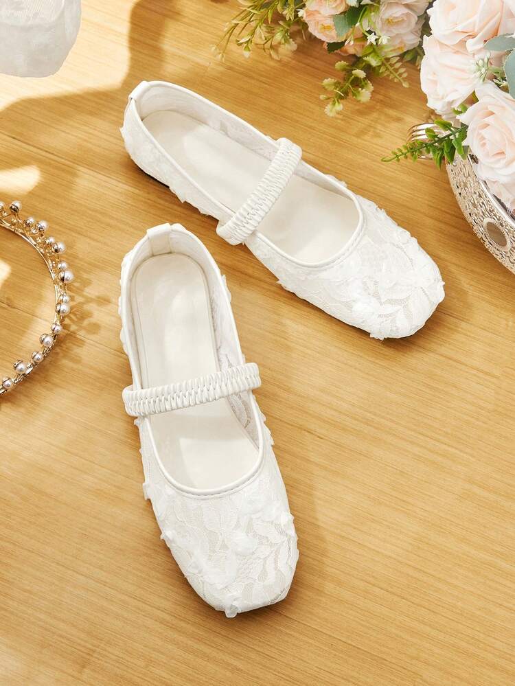 CUCCOO HITCHD Ladies Flat Shoes Brown Leopard Print Black Hollow Embroidered Sequins Mesh Square Ballet Flats, Mary Jane White Flats, Elegant Women's Flats Black Professional Work Shoes, Light Comfortable Versatile Casual Suitable For Daily Commuting/Christmas Thanksgiving/Prom Party/Outer Wear Women's Shoes Wedding Shoes Summer Shoes Bride Shoes