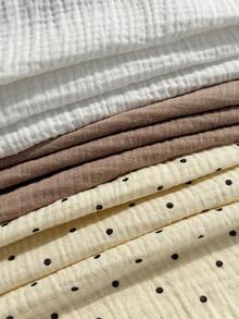 SHEIN EZwear 3条装加大码女式休闲波点印花宽松柔软棉混纺短裤，适合户外、日常、派对、通勤、音乐节、返校、度假、街头风、居家休闲、咖啡馆漫步、城市闲逛等场合，咖啡色、杏色可选。 - 彩色 - 查看 7