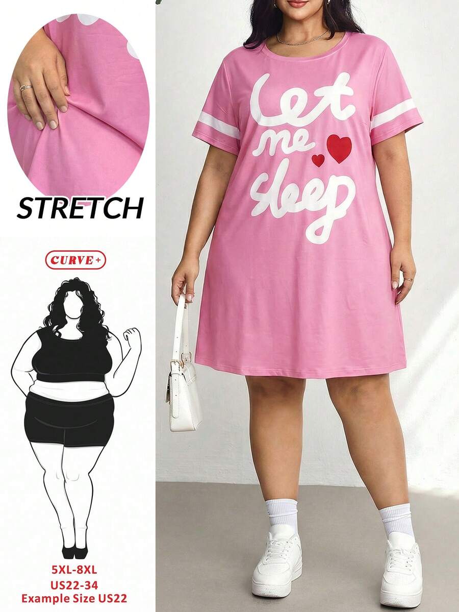 SHEIN CURVE+ 大号纯色胸部聚拢效果连体衣,塑身连体衣,透明肩带,露背设计 - 粉色 - 查看 1