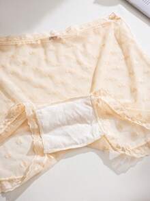 PetitDoll 3件套甜心提花网眼蕾丝边内裤 - 彩色 - 查看 5