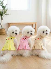 PETSIN Dog Clothing, Cat Clothing, Animal Skirts, Pet Spring/Summer New Collection, Puppy Dress, Princess Versatile Dress, Printed Stripes, Small Animal Clothing, Cool Sunscreen - Multicolor - View 2