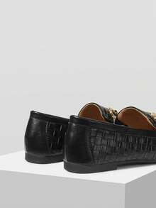 MOTF PREMIUM SEPATU WANITA KASUAL DAN NYAMAN, SERBAGUNA, BERLAPIS DATAR, UJUNG KOTAK, WARNA HITAM BARU - Hitam 1 - View 8