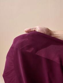 Zivah 2026春夏新款音乐节、复活节、圣帕特里克节、情人节、约会、西部风、游牧风、生日派对、毕业典礼、大学、学生、日常休闲、基础款、休闲、度假、邮轮、海滩、日光浴、热门款、街头风、婚礼宾客、通勤、早午餐、机场、派对、假日郊游、办公装、荷叶边吊带上衣和带口袋的阔腿裤，雪纺棕色两件套 - 紫色 - 查看 8