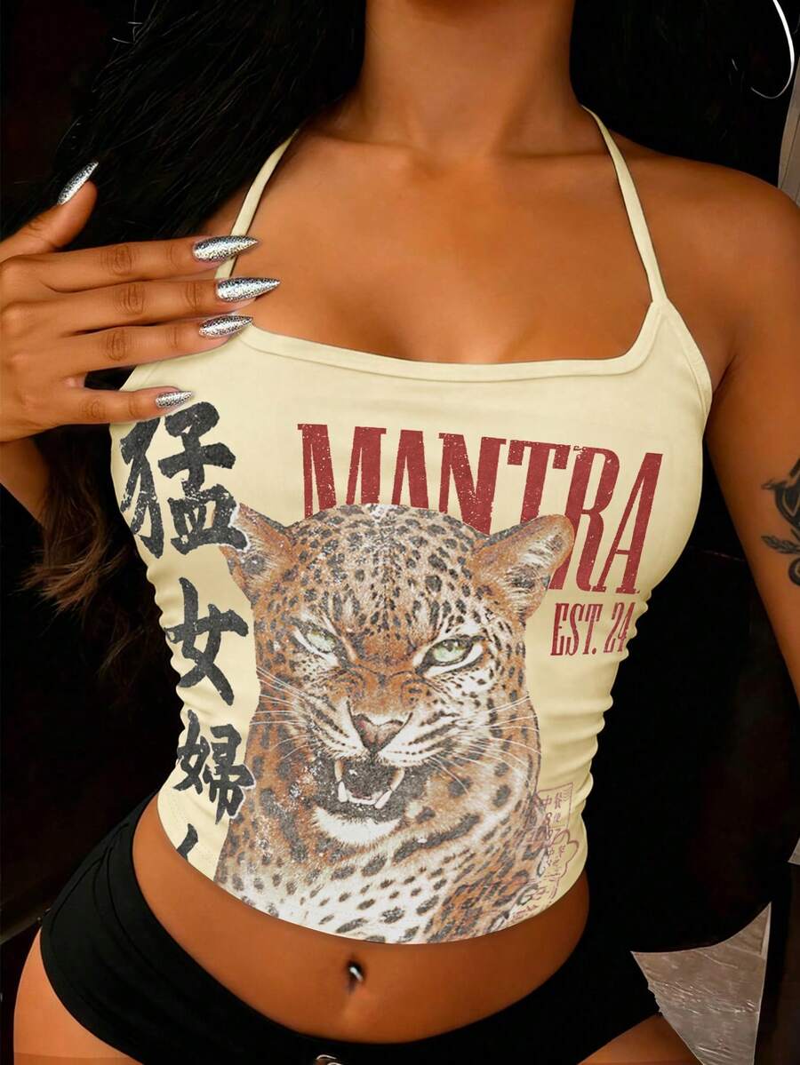 Rovax Women Outfits,Women Top,Casual Tank Top,Trending Now, Fashion Tops,Streetwear Tops,Streetwear Women,Y2k Tops,Y2k Clothes - Apricot - View 1