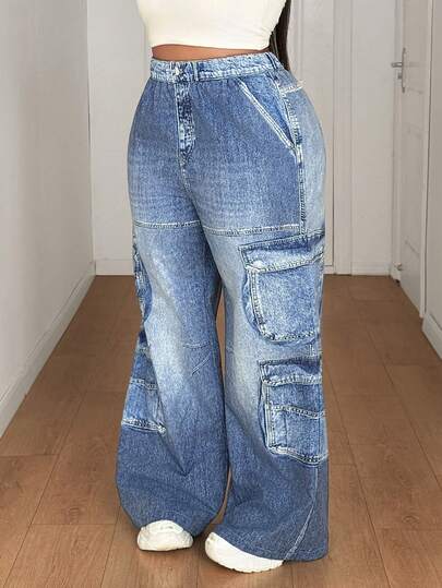 Maweii Casual Printed Minimalist Retro Street Style Loose Pants