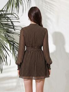 Aveloria Rosie Đầm tay phồng in họa tiết dành cho nữ, trang phục đi nghỉ mát. - Nhiều màu - Xem 2