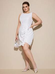 CUCCOO CURVES Women Shoes Women Pointed Mesh Embroidered Pearl Design Everyday Versatile Fashion Wide Last High Heels - Beige - View 6