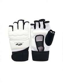 1 Găng tay đấm bốc PU, găng tay đấm bốc nửa ngón, thích hợp cho người lớn, nam và nữ, tập luyện đấm bốc, đấm bao cát, Taekwondo, bảo vệ tay. - trắng - Xem 8