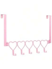 Space Saving Door Hook Organizer, 5 Hook Over The Door Hanger Rack For Bedroom Bathroom, Heavy Duty Multi-Functional Wall Coat And Towel Holder, No Drilling Storage Rack For Bags And Robes - Multicolor - View 8
