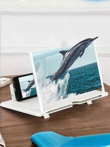 1个10/12英寸抽屉式手机屏幕放大镜，手机视频放大镜，高清全屏放大，适合观看手机视频 - 彩色 - 查看 1