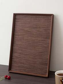 Bộ khay và tấm lót bằng gỗ, khay trà, khay phục vụ, bộ khay cao cấp màu nâu. - Màu Tím - Xem 7